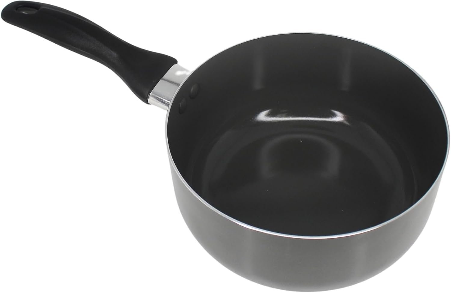 IMUSA 2 Qt Chef Cera Aluminum Ceramic Saucepan for Sauces, Gray | Small Pot for Soups,, Versatile for Sauces and Stews