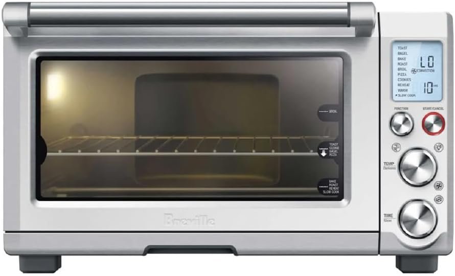 Breville BOV845BSS Smart Oven Pro, Brushed Stainless Steel | Feast boldly with countertop oven and toaster’s 10 cooking functions | Convection setting reduces cook time by up to 30%