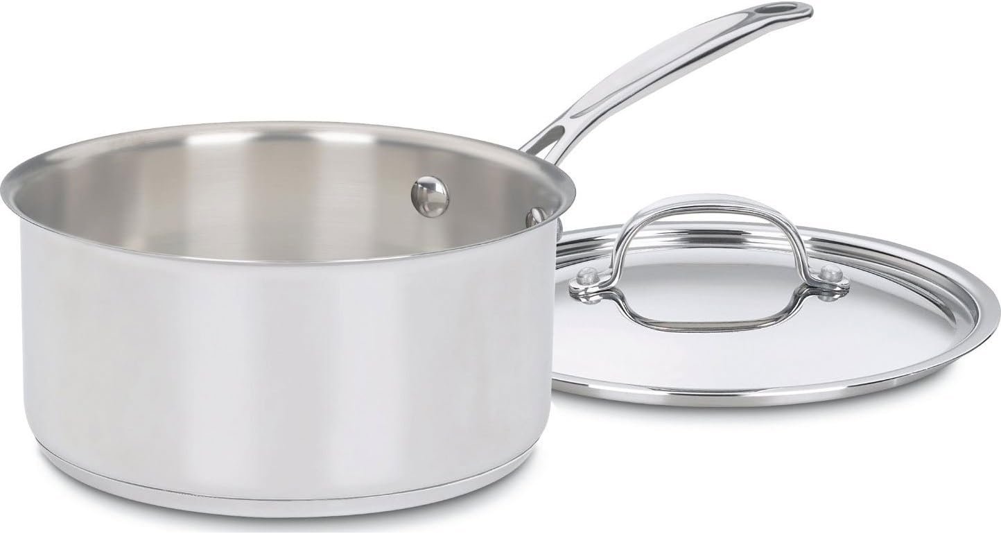 Cuisinart Saucepan w/Cover, Chef’s-Classic Stainless Steel Cookware Collection, 3-Quart, 7193-20
