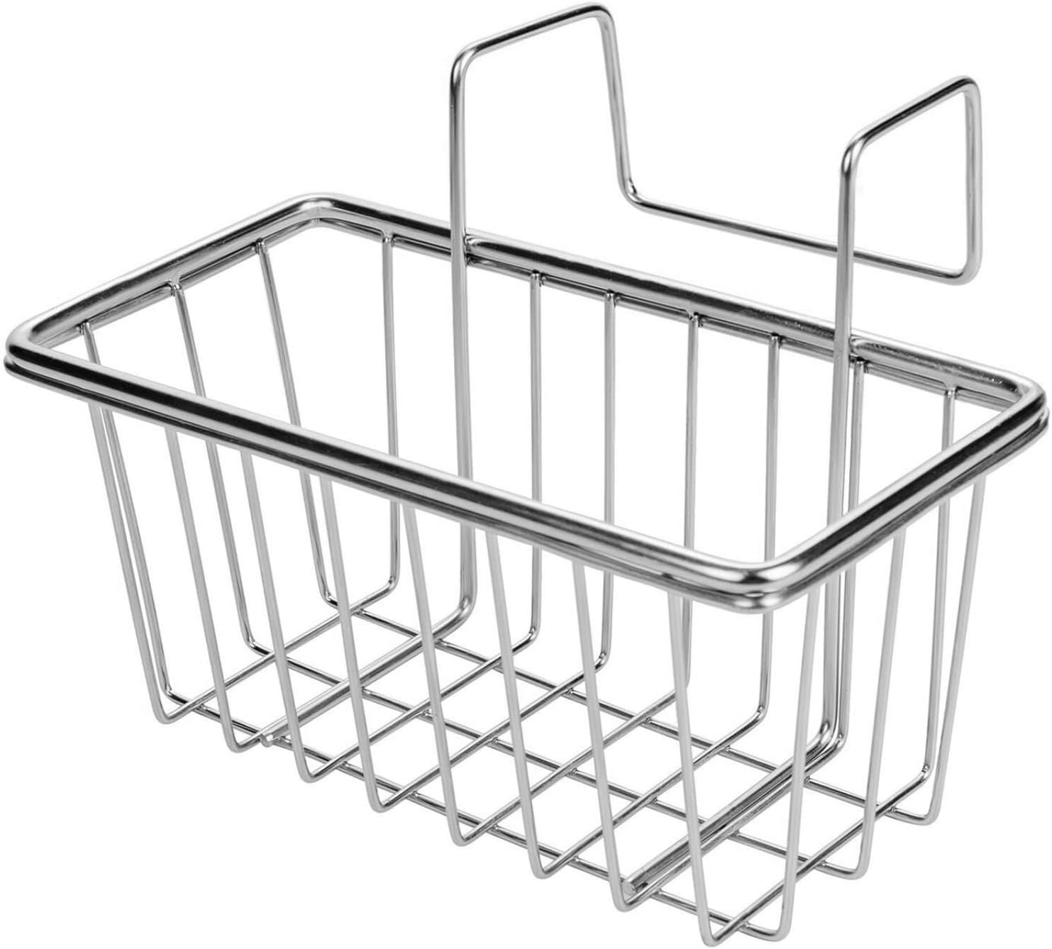Stainless Steel Sponge Holder for Kitchen Sink | Rust Resistant, Quick Drying, Holds Sponges & Brushes, Stable Over Divider, Space Saving, Large Capacity