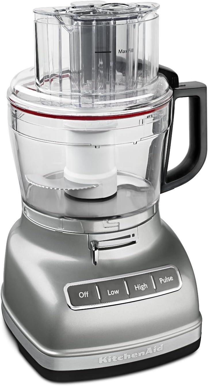 KitchenAid KFP1133CU 11 Cup Food Processor with Exactslice System – Contour Silver
