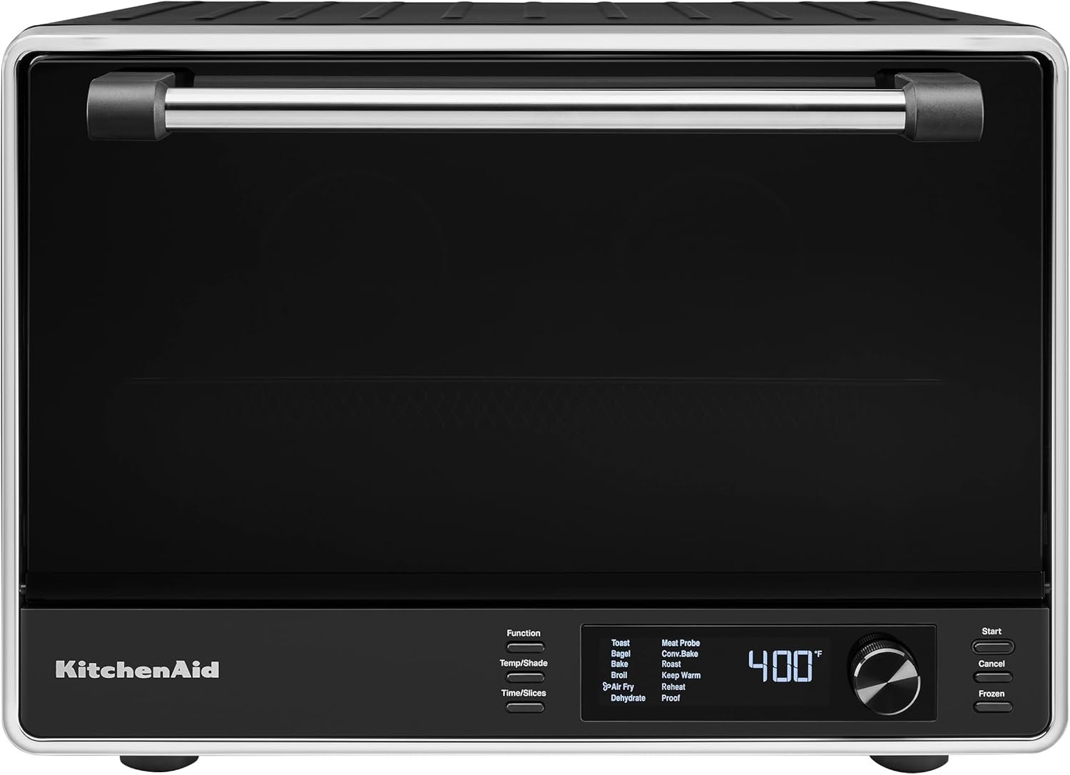 KitchenAid Dual Convection Countertop Oven w/Air Fry and Temp Probe, KCO224 | No-Flip Air Fry Basket and 360° Air Fry System, 12 preset cooking modes, Even-Heat Technology, Includes 9×13 inch baking pan