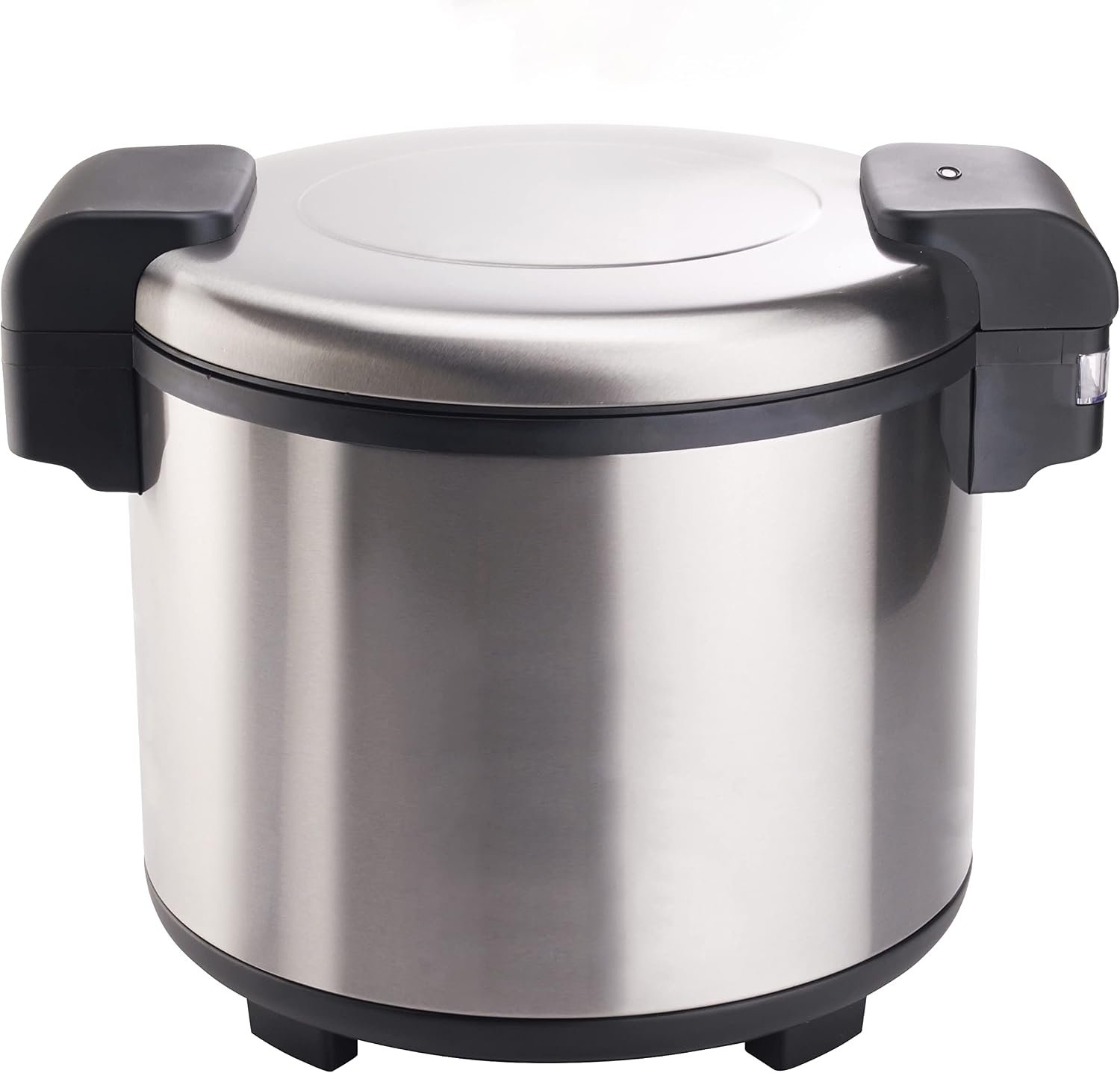 Winco 100 Cups Silver Commercial-Grade Electric Rice Warmer | Holds 100 cups, Locks in moisture, Easy cleanup, Energy-efficient, 103W power, Great for Rice, Hot Holding and Buffets
