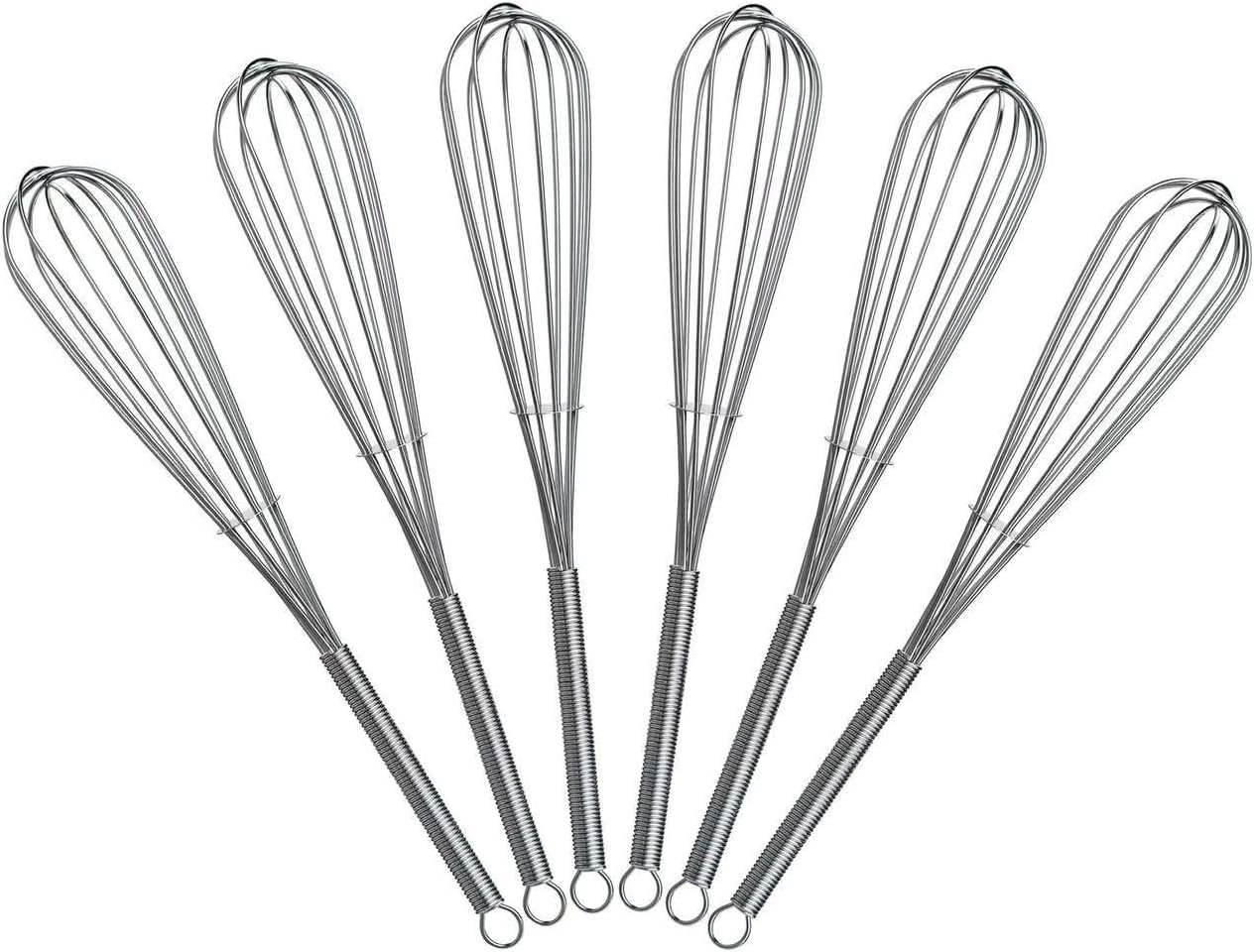 8 inch Mini Wire Whisk 6 Pack – Stainless Steel