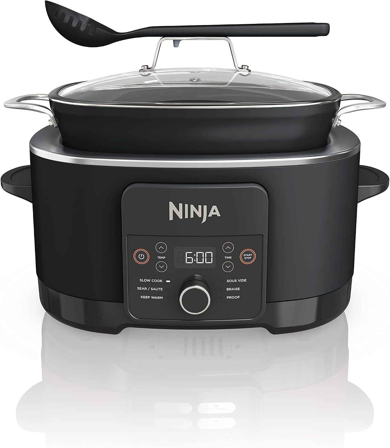 Ninja® PossibleCooker™ PLUS 12-in-1, 8.5-qt, Black, MC1010 | 12-in-1 replaces 12 appliances, Sous Vide & Proof, glass lid, nonstick oven-safe pot to 500°F, cooker-to-oven-to-table.