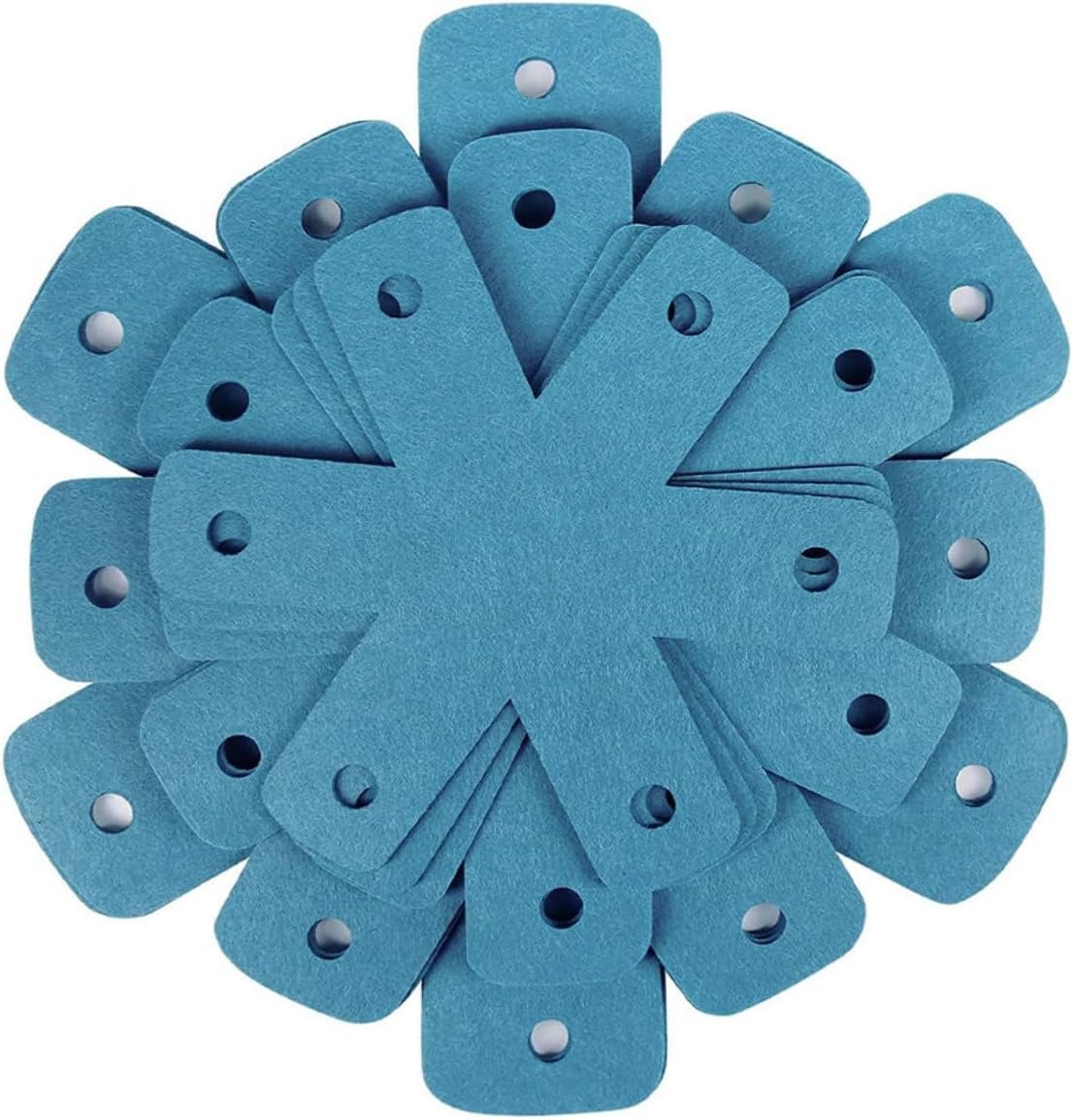 Pot Pan Protectors Stacking Pot Separators Pads Kit Anti-Scratch Cookware Mats Blue 12PCS