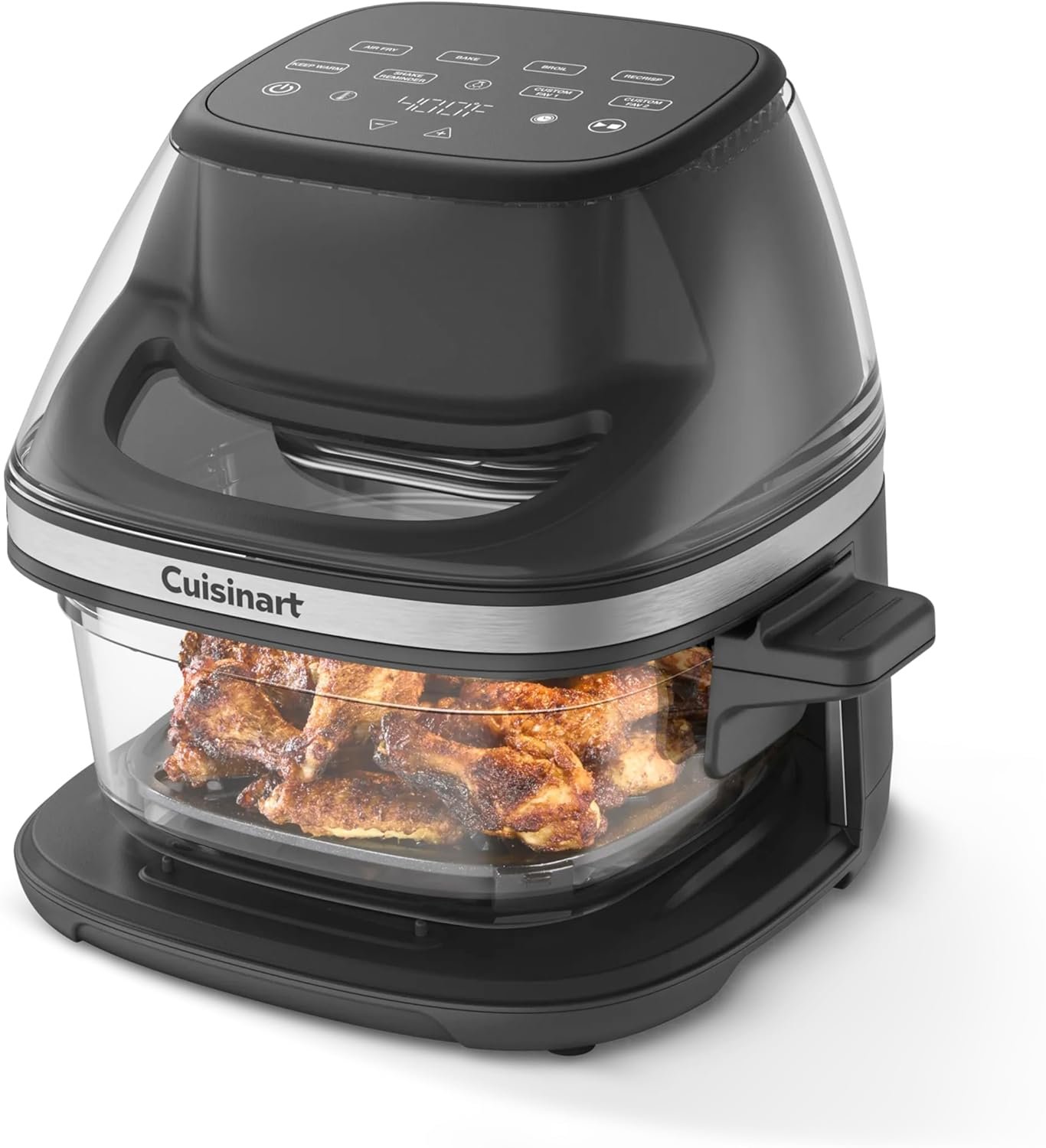 Cuisinart Air Fryer, Glass Basket & ClearView Window, 5 Functions, 4 Qt | Basket style air fryer with crisper plate, 5 cooking functions & 2 custom presets, 4qt air fryer heats to 450°F, AFC-4