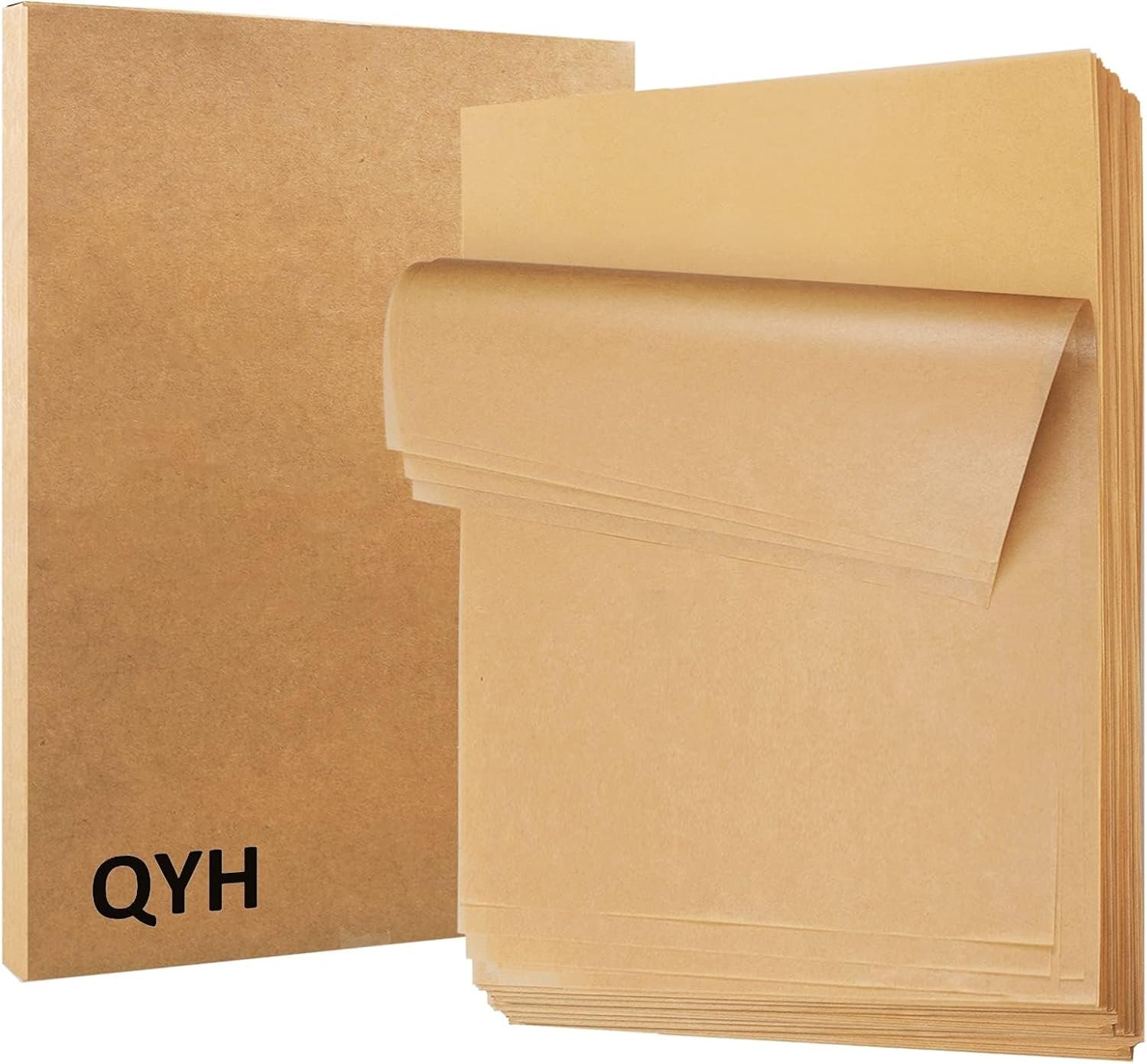QYH 300 Pcs Parchment Paper Sheets for Baking, 8×12 Inches Baking Paper | Unbleached Precut Parchment Paper for Baking Cookies, Frying, Air Fryer, Cooking, Grilling Rack, Oven