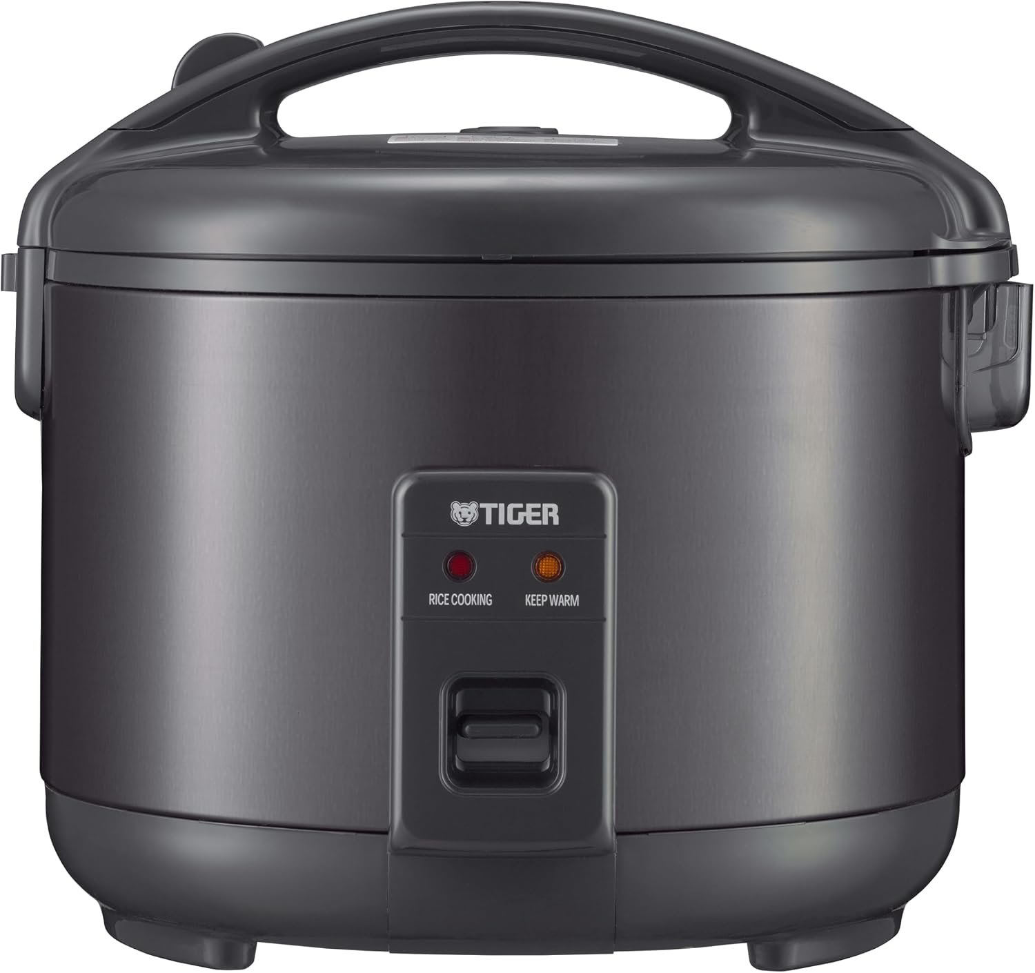 Tiger JNP-S15U-KY 8 Cup Capacity Rice Cooker with Non-Stick Inner Pot, Retractable Power Cord, and Keep Warm up to 12 hours, Black