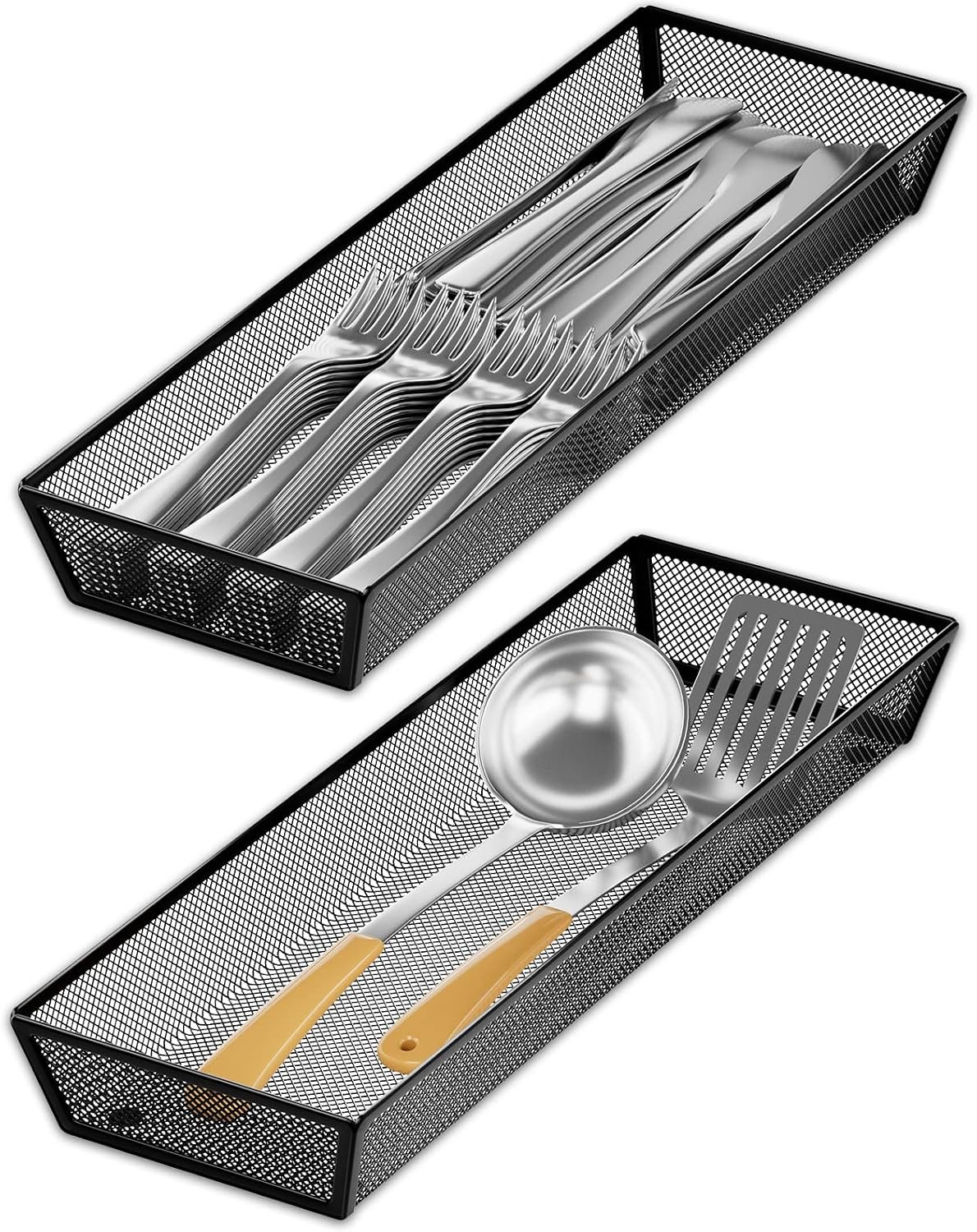 JANE EYRE kitchen drawer organizer – silverware utensil organizer for kitchen drawer,silverware tray in drawer