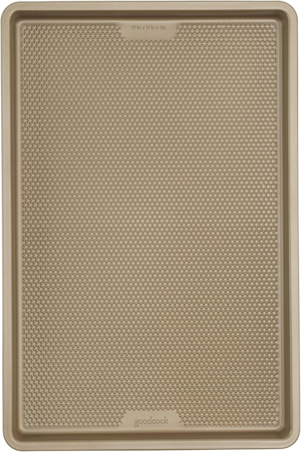 GoodCook BestBake Nonstick Textured Carbon Steel Cookie Sheet, 11″ x 17″, Large Baking Sheet, Even Heating, Scratch-Resistant, Non-Toxic, Durable, Ideal for Baking and Sheet Pan Dinners