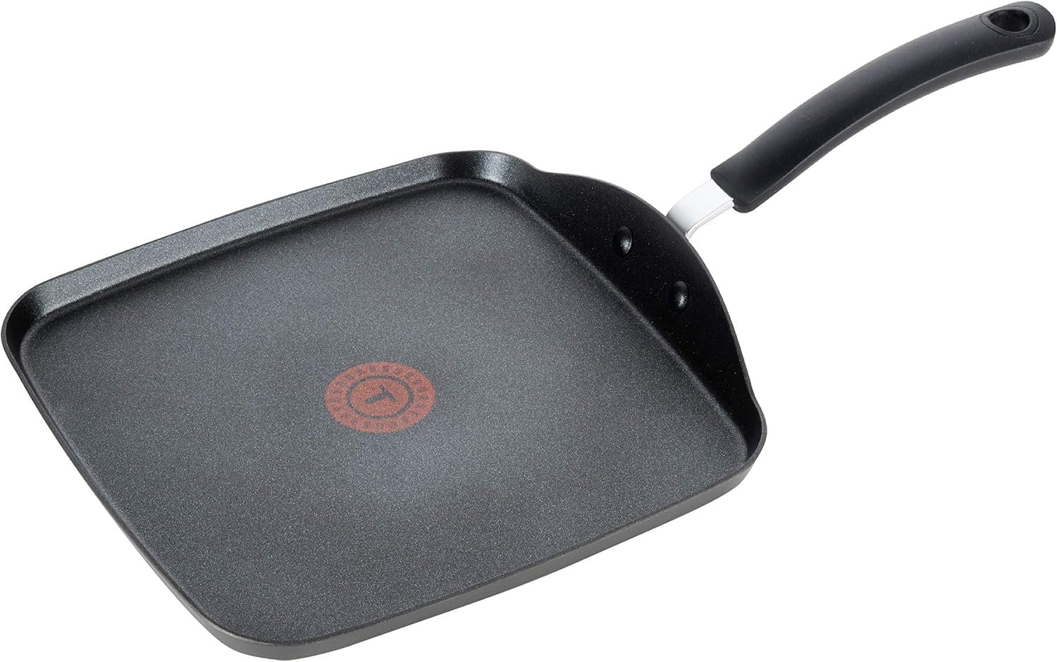 T-Fal Ultimate Hard Anodized Nonstick Griddle Pan, 10.25 in, Onyx | Flat stovetop griddle pan, Oven safe to 400°F, Titanium-reinforced nonstick, Thermo-Spot heat indicator, Dishwasher safe