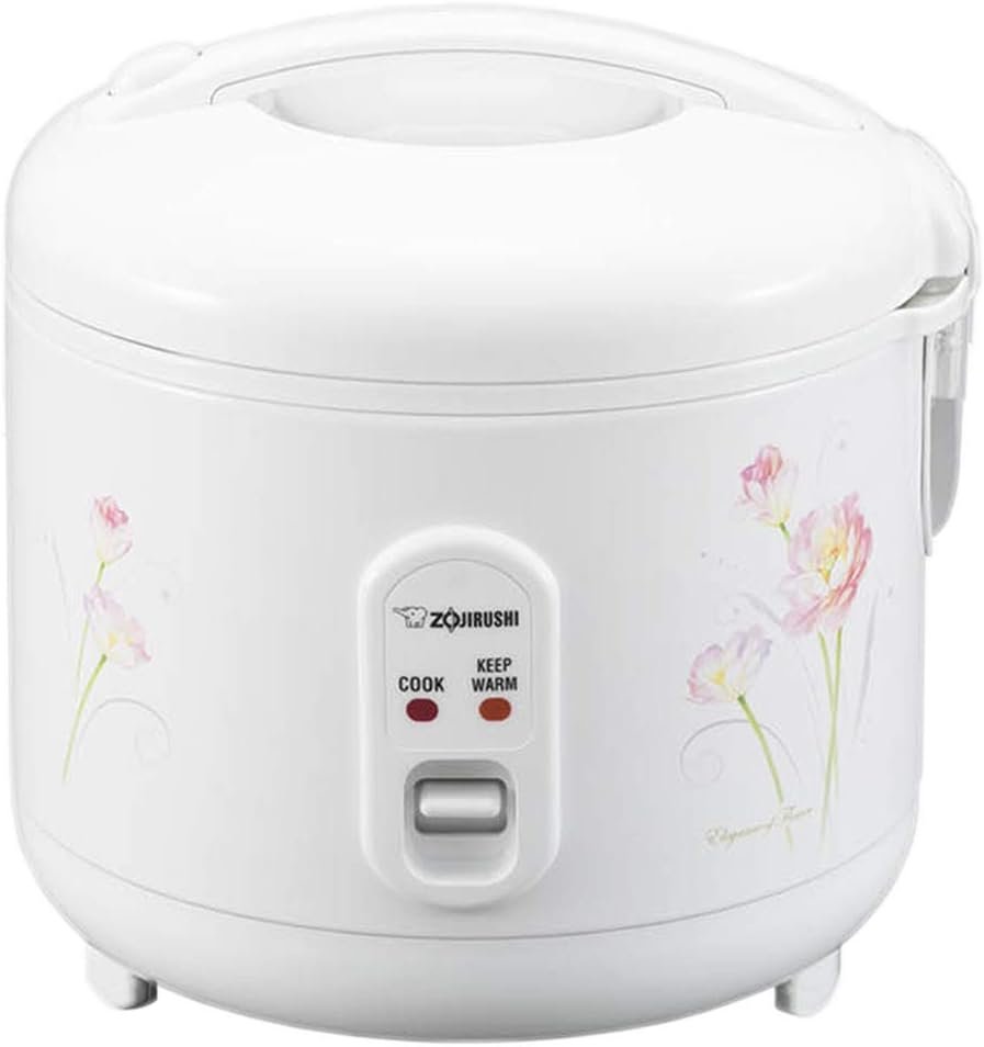 Zojirushi NS-RPC10FJ Rice Cooker and Warmer, 1.0-Liter, Tulip | Nonstick inner pan