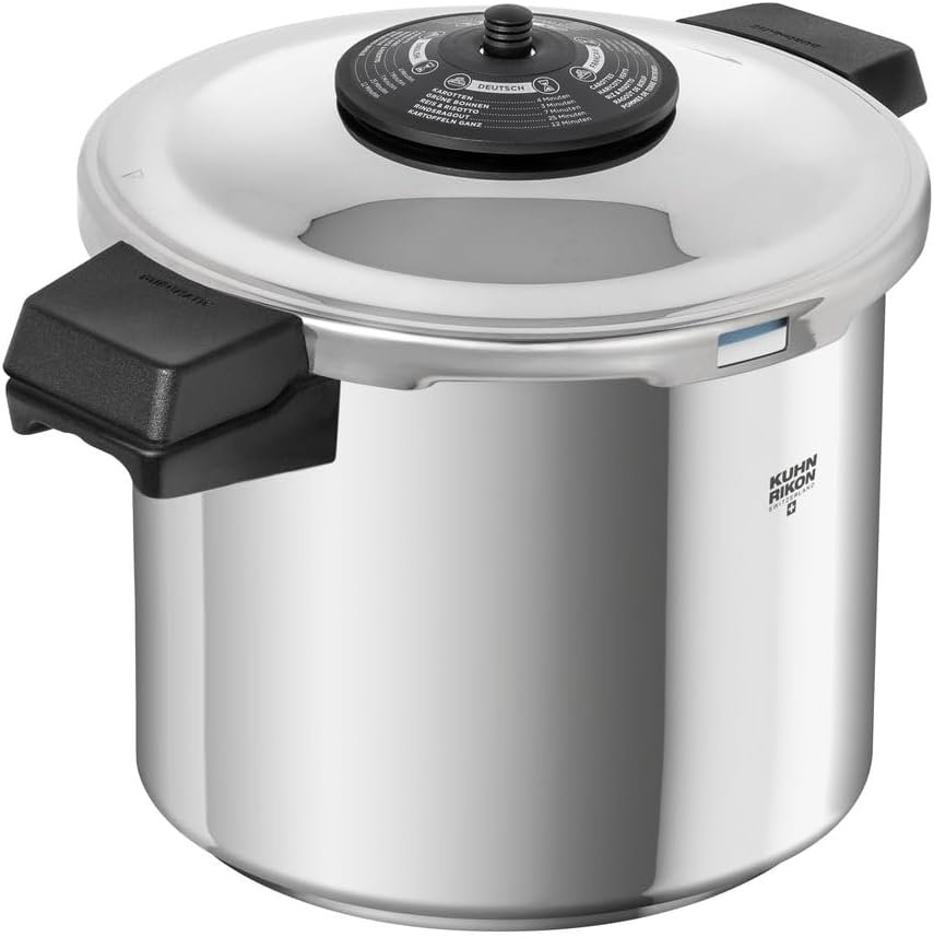 Kuhn Rikon Duromatic Classic NEO 7 L Side-Handle Pressure Cooker – Swiss-Made, Ultra-Fast & Energy-Efficient, Thick Super-Thermic Base, Safe & Durable