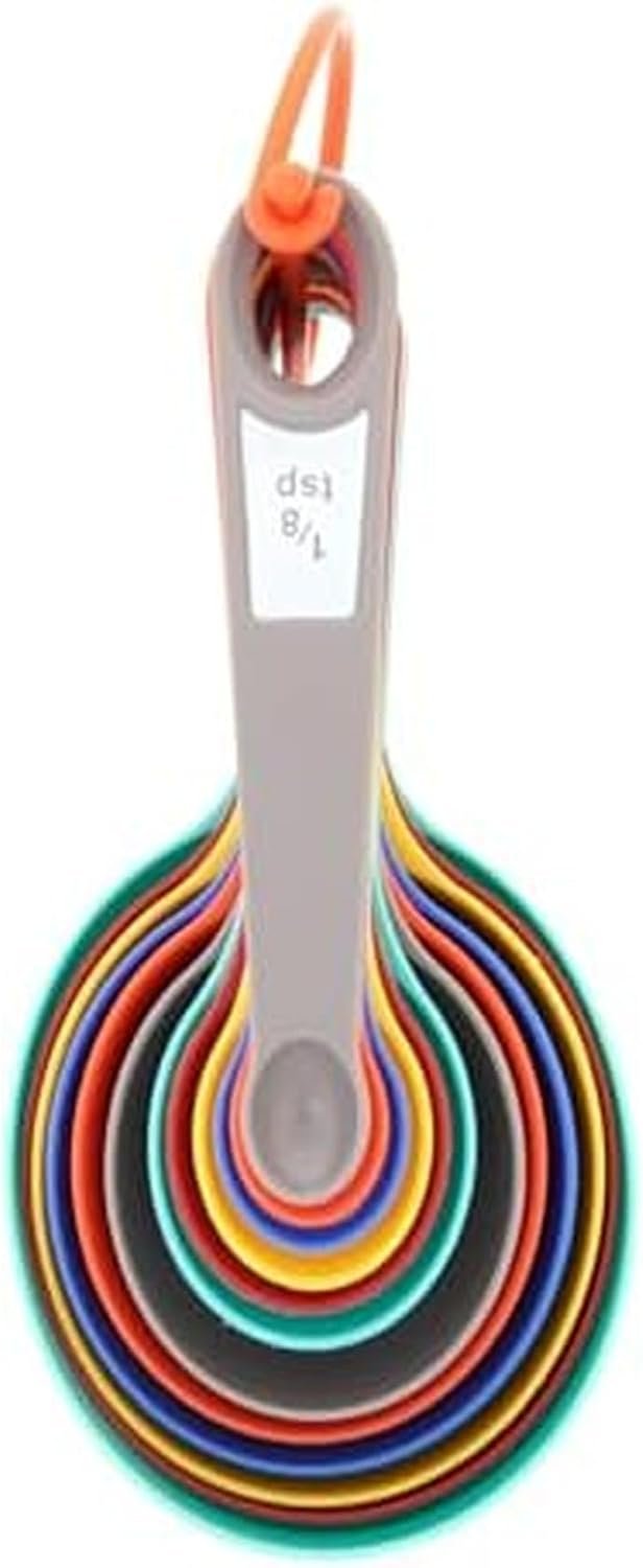 Farberware Measuring Cups and Spoons Set, 12-Piece Rainforest Collection with Color-Coded Nesting Design for Cooking and Baking, Dishwasher Safe