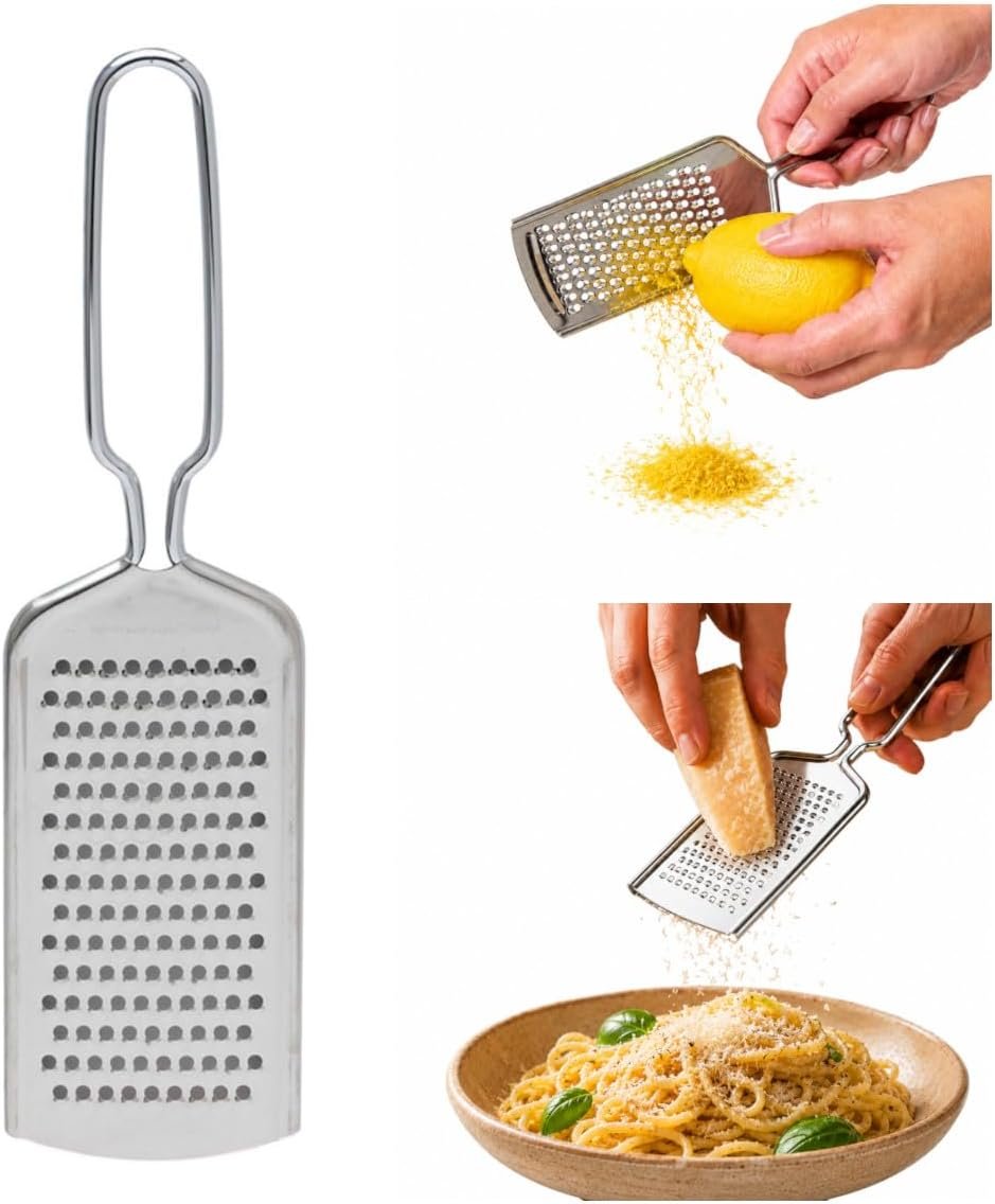 HIC Kitchen Handy Grater Zester, Japanese 420J2 Stainless Steel