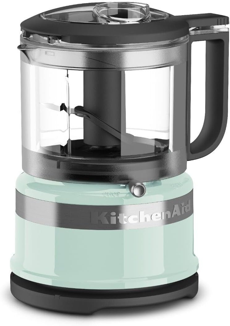 KitchenAid 3.5 Cup Food Chopper, KFC3516IC, Ice Blue | Dishwasher-safe Work Bowl, Stainless Steel Multi-Purpose Blade, 2 Speeds Plus Pulse, Easy Cord Wrap