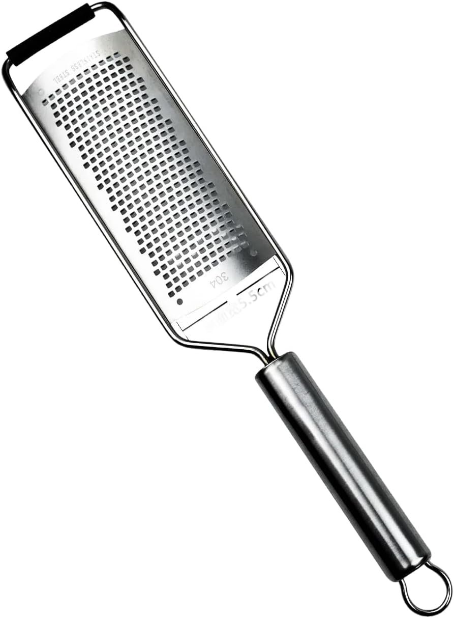 Stainless Steel 12 inch Cheese Grater, vegetable & Fruit grater Zester, Kitchen Tool Lemon Metal Zester with handle.