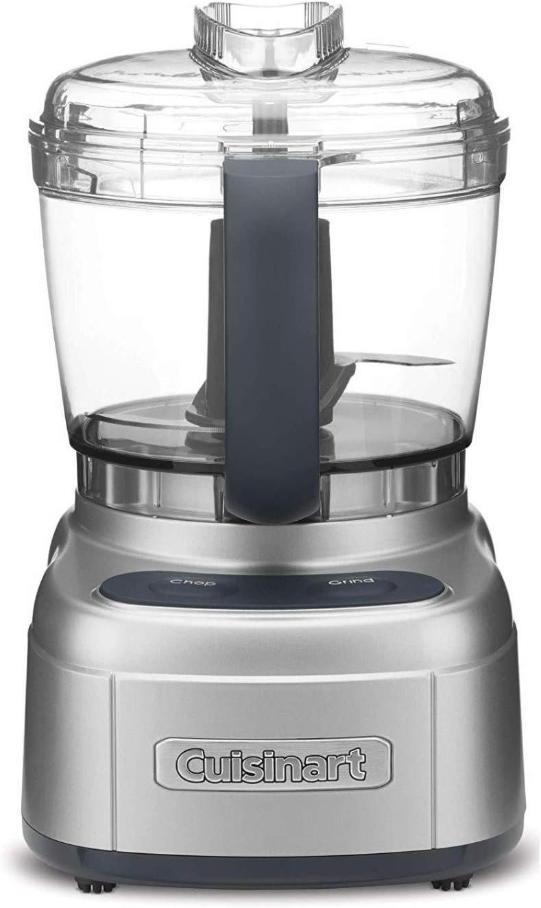 Cuisinart Small Food Processor, Auto-Reversing Smart Power Blade, 4-Cup | Mini food processor with touch-pad control, auto-reversing blade & dishwasher-safe parts for small jobs, ECH-4SV