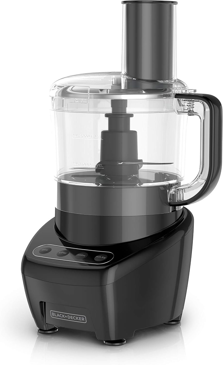 BLACK+DECKER 3-in-1 Easy Assembly 8-Cup Food Processor, Stainless Steel S-Blade, Easy-Clean, Touchpad Controls Black | Food Processor with easy assembly, chopping, slicing, shredding, 2 speeds, pulse & dishwasher-safe.
