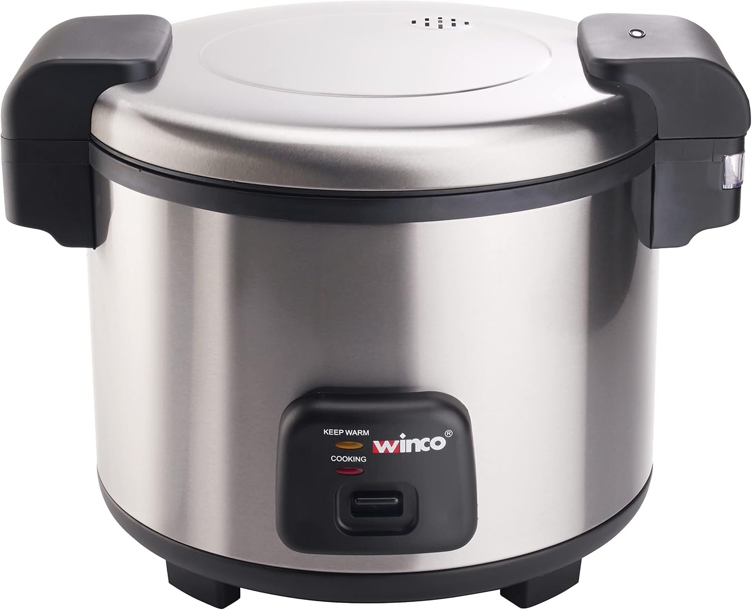 Winco 30 Cup Commercial-Grade Electric Rice Cooker, s | 1550W power, Foodservice, Great for Rice, Batch Cooking and Buffets