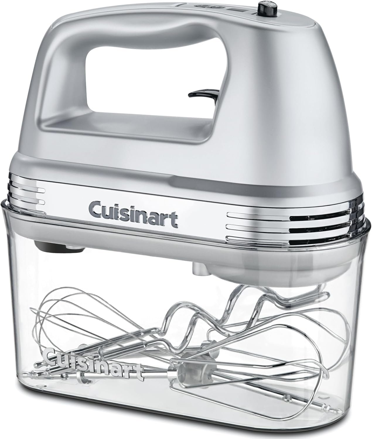 Cuisinart Electric Hand Mixer, 9 Speeds, Extra Long Beaters, 220W | 200W mixer electric handheld design with adjustable speed settings, dishwasher-safe beaters & a beater-eject lever, HM-90BCS