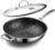 DOTCLAD Wok pan,Hybrid 12 inch Wok with Lid, PFOA Free Cookware,non stick Stainless Steel Woks & Stir-fry pans Nonstick, Dishwasher and Oven Safe, Works on Induction