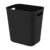 UUJOLY Plastic Small Trash Can Wastebasket, Garbage Container Basket for Bathrooms, Laundry Room, Kitchens, Offices, Kids Rooms, Dorms, 3.5 Gallon, Black | Compact Sturdy Garbage Can for Bathroom, Laundry Room, Kitchen, Office, Kids Room, Dorm, Durable, Easy to Clean