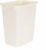 Rubbermaid 21 Quart Traditional Kitchen Bathroom and Office Rectangular Plastic Open Wastebasket Trash Can Bisque