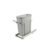 Knape & Vogt Soft-Close Pull-Out Trash Can for Cabinets, 20 Qt (5 Gallon) Bottom Mount Single Kitchen Trash Bin, 8-3/8 in. x 20-1/8 in. x 17-5/16 in., SCB9-1-20PT, Platinum