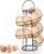 Spiral Egg Skelter Dispenser Rack, Black