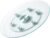 VEVOR 24 in Glass Lazy Susan Turntable, Tempered Glass Dining Table Centerpiece with 6 Rotating Wheels, 360° Smooth and Silent Spin Tabletop Rotating Tray, for Family Gatherings, Banquets & Weddings