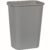 Rubbermaid Commercial Products Deskside Wastebasket/Trash Can, 10.25-Gallon/41-Quart, Gray, Plastic, Garbage Can for Home/Office, Fits Under Desk/Sink/Cabinet