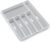 madesmart Classic 6 Compartment Silverware Tray, White