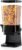 5.5 Qt Cereal Dispenser Countertop with lids, Organization and Storage Containers for Kitchen and pantry, Rice Dispenser for food, Cereal, Beans, Nuts, Snack,Oatmeal, Dog Food, Bird Seed, Black, 1Pc