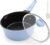 1.5 Qt Nonstick Sauce Pan with Lid, Small Sauce Pot with Pour Spout, Blue | Detachable Handle, Suitable for All Stoves, Including Induction, Oven Safe, PTFE & PFAS & PFOA Free