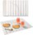 Stone Dish Drying Mat for Kitchen Counter, 24 x 16 Inch(White Marble) | Absorbent diatomaceous earth and PVC, folds for compact storage, suitable for dishes, cups, bottles, or a bathroom floor mat