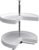 Rev-A-Shelf 24″ Pie-Cut Dual Tier Plastic Lazy Susan Organizer for Diagonal Corner Base Cabinets, Rotating Shelves for Kitchen Organization, 24″ W x 14.38″ D x 26″ H, White, LD-2942-24-11-1