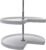 Rev-A-Shelf 32″ Kidney Shaped Dual Tier Lazy Susan Organizer for Corner Base Kitchen Cabinets, Plastic Home Storage Shelves, 32″ W x 22.43″ D x 26″ H, White, 6472-32-11-52