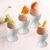 Cinf Ceramic Egg Cup Set, Gift Set of 4, Boiled Egg Holders for Breakfast | Set of 2 ceramic egg cups, classic white design, easy to clean, ideal for boiled eggs, breakfast serving and holiday gifting