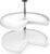 Rev-A-Shelf 28″ Kidney Shaped Dual Tier Lazy Susan Organizer for Corner Base Kitchen Cabinets, Plastic Home Storage Shelves, 28″ W x 22.5″ D x 26″ H, White, 3472-28-11-52