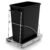 Tanamu Pull Out Trash Can Under Cabinet，Under Sink Slide Out Garbage for Kitchen，Requires 13″ W X 18″ D Minimum Cabinets，Not Included Can，Chrome Adjustable for 7-10 Gal Can | Slide Out Garbage for Kitchen, Adjustable 7-10 Gal Can, Silicone Handle Finish, Fits 13″W x18″D Min Opening, Can Not Included