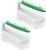 Scrub Brush for Cleaning Comfort Grip Shower Scrubber Stiff Bristles with Handle Heavy Duty Cleaner Brush for Tub Sink Carpet Floor – Pack of 2 (Green+Green)
