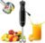 Bonsenkitchen Immersion Hand Blender, Smoothie, Puree, Baby Food | Electric Handheld Mixer Portable Stick Mixer with Stainless Steel Blades for Soup, Emulsion Blender with 2 Mixing Speed