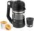 Vinci Micro Cafe Single Serve Glass Coffee Maker, Compact Brewer (Black) | Smallest Single Serve Brewer, For Pods & Ground Coffee, 4–20 oz Brews, Bold & Boil Modes, Reusable Filter Cup, Glass Carafe