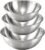 Gronivex Stainless Steel Mixing Bowls Set, 3-Piece (1.5, 2.2 & 3.4 Qt) | Food-Grade Metal, Dishwasher safe，Stackable Nesting & Space-Saving – For Kitchen Baking, Salads, Meal Prep, RV & Camping