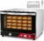 WantJoin Commercial Convection Oven – 1.5 Cu. Ft. Countertop Oven for Half Size Pan, 1800W, Front Tempered Glass Door, 3580RPM Fan, Stainless Steel for Restaurant Coffee Shops