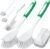 Holikme Dish Brush Cleaning Brush Set for Cleaning Groove Gap,Green | Dish Brush Set Cleaning Brush Set, Scouring Pad for Cleaning, Groove Gap Brushes for Pot, Pan, Abrasive Wheel Brushes