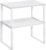 SONGMICS Cabinet Organizer Shelf, Set of 2 Kitchen Counter Shelves, Kitchen Storage, Spice Rack, Stackable, Expandable, Metal and Engineered Wood, 11.7 Inches, Cloud White and Snow White UKCS02W01