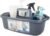 JiatuA Large Cleaning Supplies Caddy Portable Shower Caddy Basket Dark Gray | Sturdy Supply Organizer with Handle Plastic Bucket Tool Storage for Bathroom Bedroom Kitchen Garden College Dorm Essentials